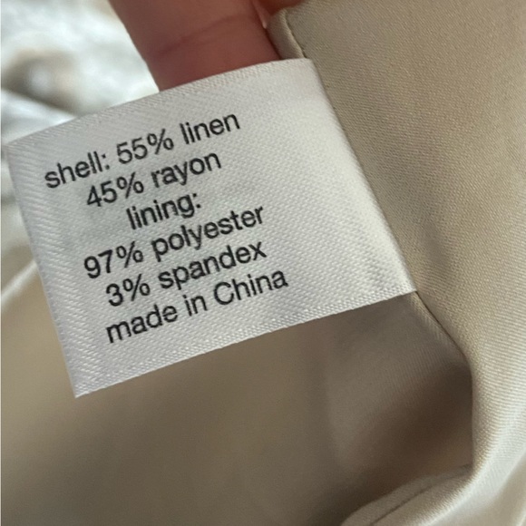 🛑SOLD Isabel Toledo for Lane Bryant Cream Linen Blend Party Sheath Dress 20 - Picture 8 of 8